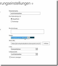 Farben für den SharePoint Kalender_4