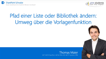 Problem Namensänderung von SharePoint-Listen und Bibliotheken