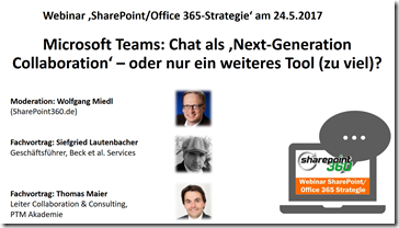 Webinar Teams vs. Slack am 24.5.201