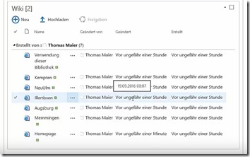 Inhaltsverzeichnis für ein Wiki in SharePoint4