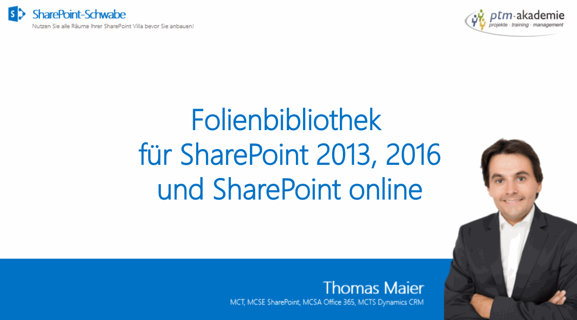 Folienbibliothek für SharePoint 2013 und SharePoint 2016