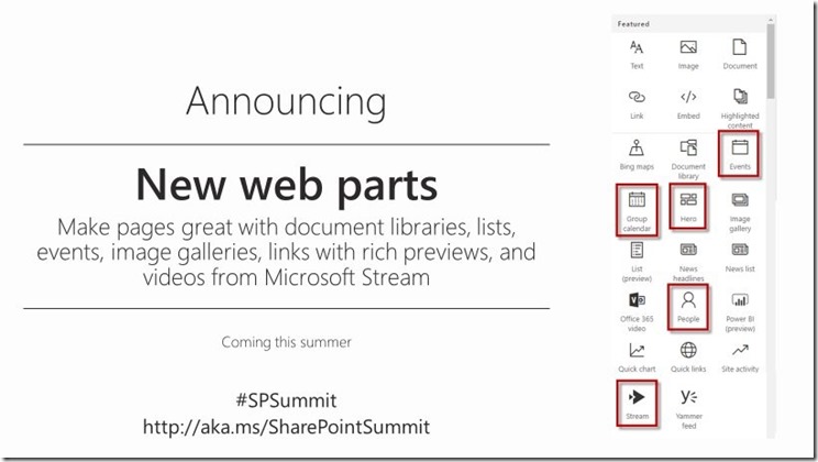 SharePoint-Virtual-Summit - neue Webparts
