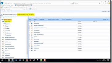 Inhalt und Struktur - der SharePoint Explorer